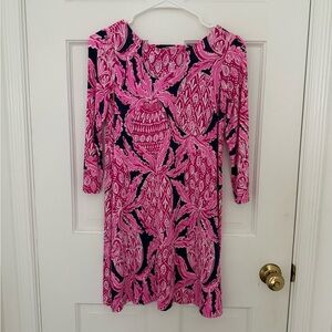 Lilly Pulitzer Pink and Navy Dress